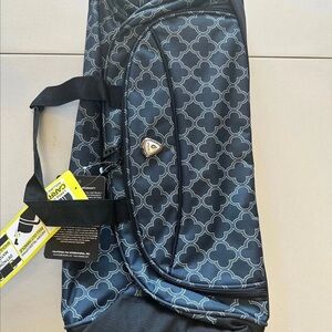 Stylish Calpak Navy Carry On Rolling Duffel Bag